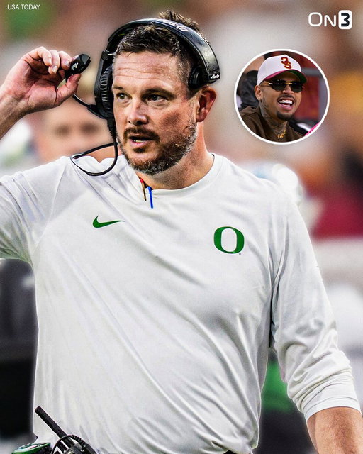 NEW: Oregon's Dan Lanning ends his presser saying he's 3-0 against USC: 

"If you're interested in winning football games, you're from this area, you should go to Oregon. You want to go to a Chris Brown concert, you should go here (USC)."

(via @mtorressports) 

https://t.co/6miKepMhb5