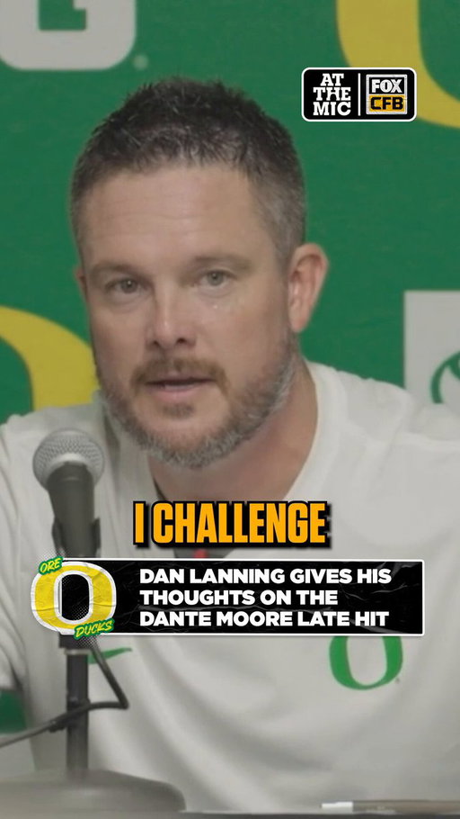 Dan Lanning didn't hold back when addressing the targeting play that injured Dante Moore. 