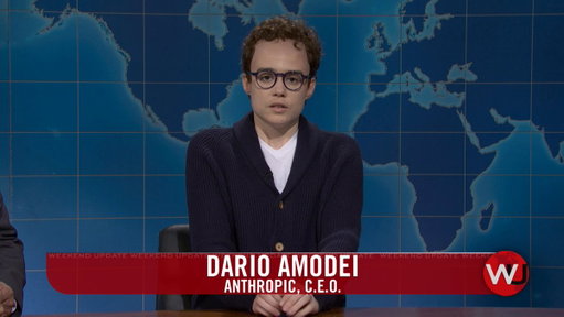 Dario Amodei is at the desk to assure that the future of humanity is safe from AI 