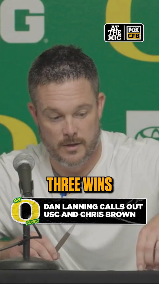 "If you're interested in winning football games, you're from this area, you should go to Oregon. You want to go to a Chris Brown concert, you should go here.”

Dan Lanning letting all his thoughts out tonight  