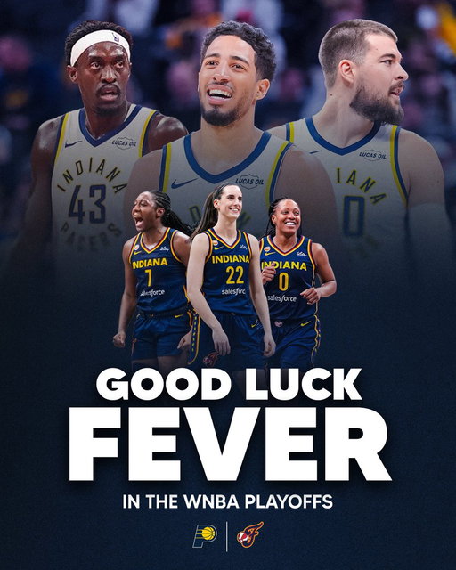 Good luck @IndianaFever in the WNBA playoffs 👏 