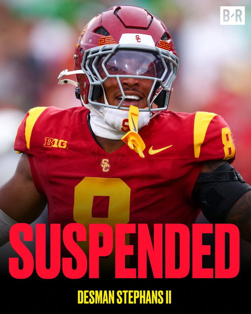 USC has suspended LB Desman Stephens II for one game after his late hit on Oregon QB Dante Moore, the team announced

He will miss next Saturday’s game vs. Washington 