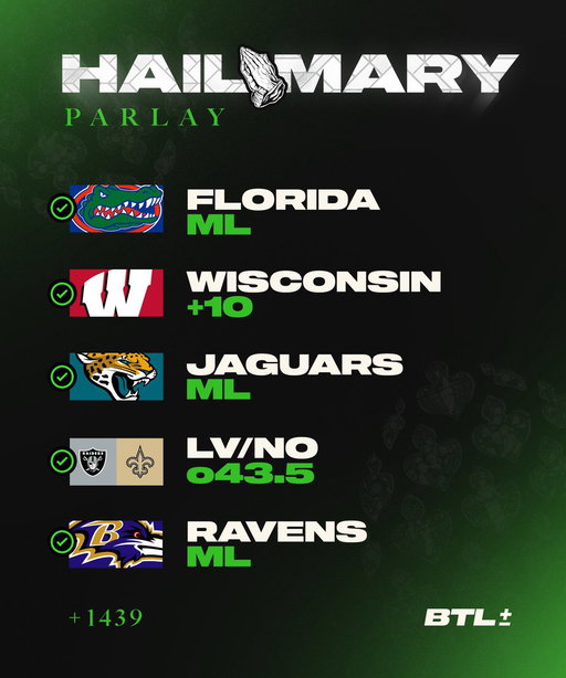 FRUIT LOOP FOR BACK TO BACK HAIL MARY’S!!!!! ✅✅✅

WHO TAILED??? 