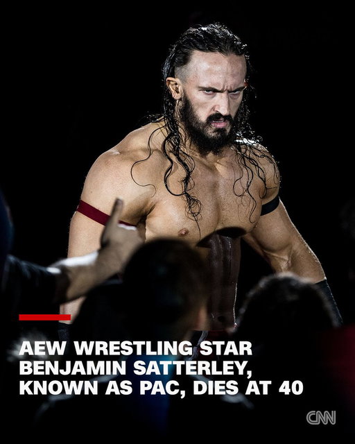 Benjamin Satterley, an English wrestling star known by his ring name Pac, has died at 40, All Elite Wrestling announced. https://t.co/dvOuobUwUV 