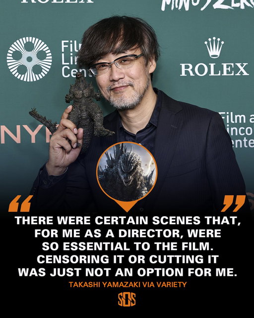 Takashi Yamazaki made no compromises for GODZILLA MINUS ZERO as it becomes the first ever R-rated Godzilla movie 👏 