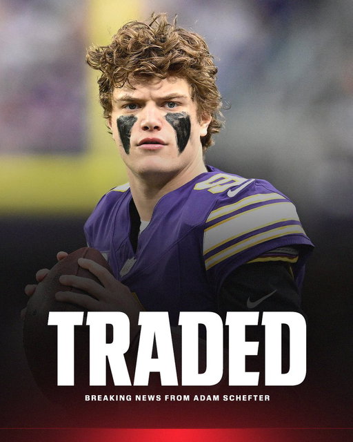 Trade: Vikings are sending J.J. McCarthy to the New York Giants, sources me, @rapsheet and @mikegarafolo. 