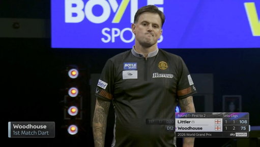 WOODHOUSE KNOCKS OUT LITTLER 😱

Defending champion Luke Littler is OUT ❌

Luke Woodhouse comes back from one set down to stun the World Champion and win 2-1!

📺 https://bit.ly/WGP26Live
#WGPDarts | R1 