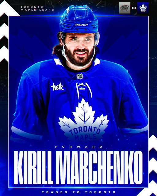 A BRAND NEW BUD 🍁

Kirill Marchenko is heading to the @MapleLeafs! 