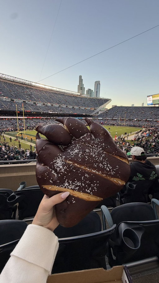 ummm bear claw pretzel at the bears game. 

🤯🤯🤯🤯🤯 