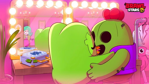 Duo barks a lot but in the end he couldn't resist Spike's rizz 🫦🌵

#BrawlStars #Duolingo 