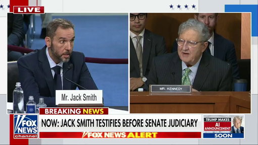 "Do you believe in the Tooth Fairy?"

"How about the Easter Bunny?"

Sen. John Kennedy peppers Jack Smith with a series of rapid-fire questions before grilling the former special council about the phone toll records his investigation obtained involving Republican lawmakers.

Smith says the toll records were relevant to the investigation and rejects the claim that obtaining non-content records violated the constitutional protection.

Download the FOX News app to follow this developing story: https://t.co/ISpW9Fc0R3