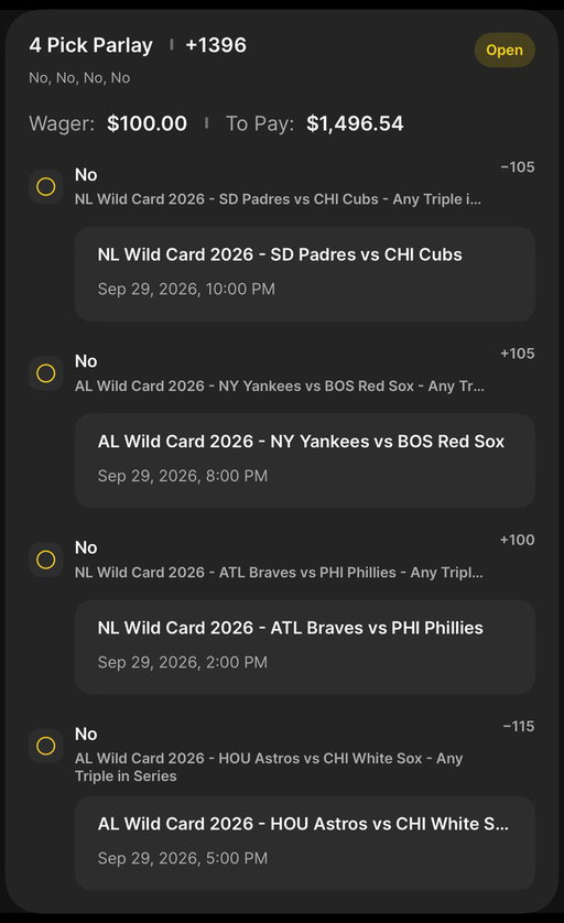 I am rooting for No Triples in the Wild Card Round #DKPartner 