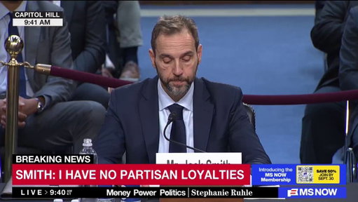 "I stand by my decisions as Special Counsel, including my decision to bring charges against President Trump."

Former Special Counsel Jack Smith delivers his opening statement as he testifies to the Senate about his previous investigations into President Trump.

WATCH LIVE: https://t.co/Nln36MIsm3