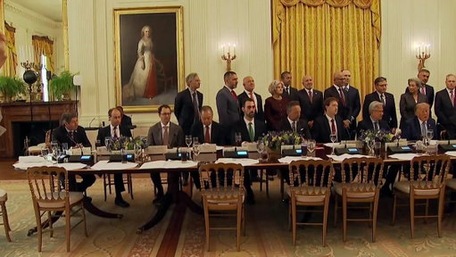 Tech leaders gathered at the White House for an AI luncheon hosted by President Donald Trump and House Speaker Mike Johnson.

President Trump said the tech executives are going to work with local communities on data centers. 

“Data centers are going to be very popular,” the president said. https://t.co/sJq1WKEjQ4