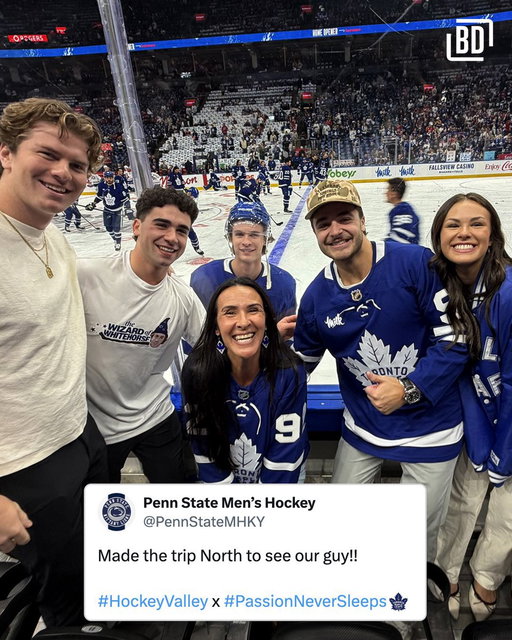 Gavin McKenna’s family and friends taking in his NHL debut 🥹💙 