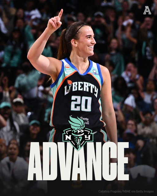 LIBERTY UPSET LYNX.

(8) New York takes down (1) Minnesota to advance to the semifinals of the 2026 WNBA playoffs. 