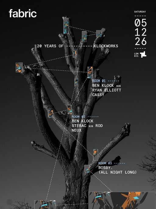 5th December in EC1.

fabric x 20 years of Klockworks. 