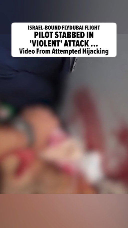 Pilot stabbed, bloodied on Israel-bound flight in attempted terror attack. 

⚠️ Graphic video 