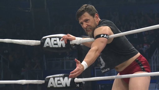 What a sight to behold! Bryan Danielson is back, paying tribute to PAC!

Watch #AEWDynamite A Tribute to PAC on TBS &amp; HBO Max 