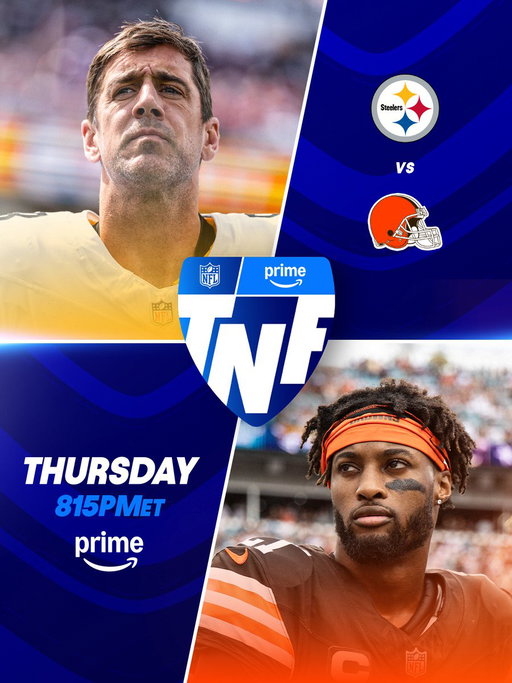 Are you ready for this AFC North battle? 👀

@PITvsCLE on Prime Video
Stream on @NFLPlus 