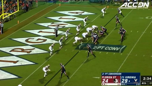 FSU doesn’t tend to mesh well with mobile Virginia QBs…

@TDN_Perk danced around the entire Seminole defense on this 2 point conversion, and in a couple days we’ll be seeing Beau doing the same thing 👀😤 