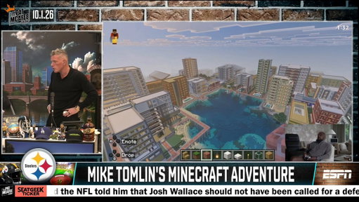 "Is Mike Tomlin an architect 😂😂

This took so much time" ~ @ChuckPaganoNFL 

#PMSLive 