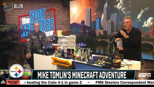 "I am shocked by this 😂😂

Mike Tomlin had to be thinking about Minecraft all of the time..

I can't believe he built this city" ~ @BostonConnr 

#PMSLive 