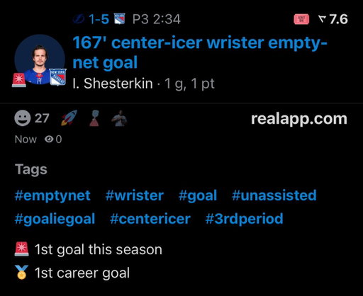 IGOR SHESTERKIN GOALIE GOAL 🚨 