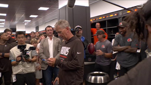 The victory vibes in that @Browns locker room look pretty elite 🔥

#TNFonPrime 