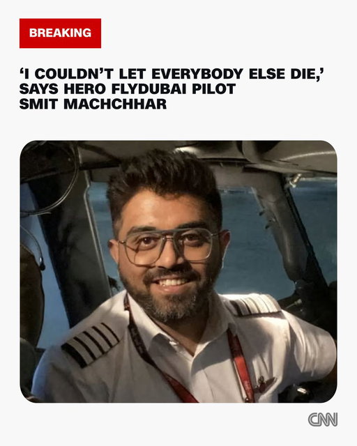 Smit Machchhar, the hero Flydubai captain who fought off a savage attack by his copilot, kept fighting because he could not "let everybody else die," he said in his first public remarks since Wednesday's suspected hijacking attempt. https://t.co/vwkkXDUPoX 