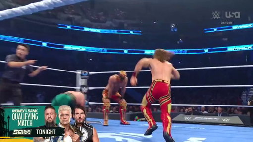 Absolute Ricky Saints comes in clutch to get the win for himself and the War Raiders! #WWE #SmackDown 