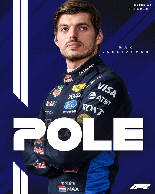 MAX VERSTAPPEN TAKES POLE FOR THE BAHRAIN GRAND PRIX IN MALAYSIA!! 👊

#F1 #BahrainGP 