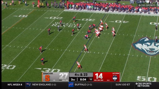 4TH &amp; 23 TD PASS‼️🎯

📺 CBSSN 