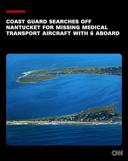 The Coast Guard is searching off the coast of Massachusetts, near Nantucket, for a medical transport aircraft with six people onboard after the jet went missing early Saturday morning on its way from Bermuda to Boston, the agency said. https://t.co/zhtBFcLlM4 