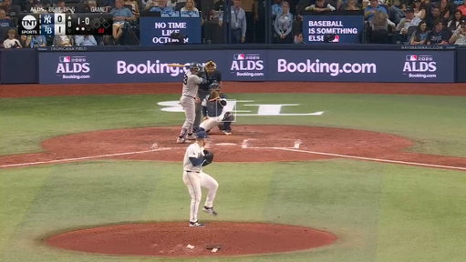 Drew Rasmussen's no-hitter is over but the Rays team up to get Austin Wells at third base 😮 