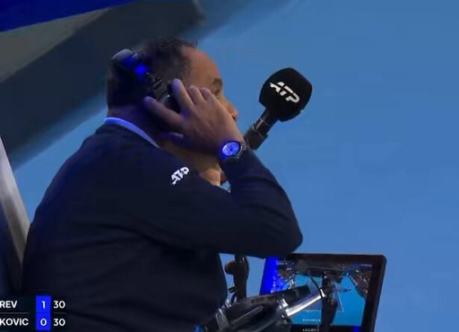 Huge controversy between Novak Djokovic and Alexander Zverev.

​Zverev missed a forehand mid-rally, stopped play to complain about a changing LED screen on his serve, and the umpire granted a replay for hindrance. 

Djokovic was furious: “One of the most stupid rule changes I’ve heard in my life.”

https://x.com/kimdfwu_/status/2106707799103217997/video/1