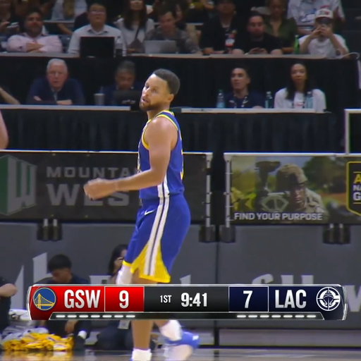 First Steph trey of the year ☔️

📺 NBA League Pass 
