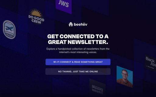 Y’all might notice something unhinged the next time you’re in the airport 👀

When you connect to wifi at Austin International Airport, be on the lookout for a chance to read something great thanks to my friends at @beehiiv.

It’s so wild to see Growth Unhinged included here. 