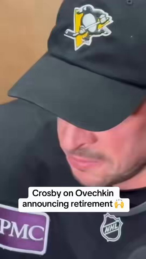 Sidney Crosby congratulates Alex Ovechkin on announcing his retirement.

🎥: SNPittsburgh 