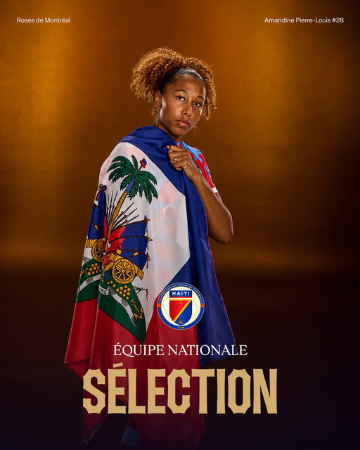 Amandine Pierre-Louis rejoint la sélection d’Haïti pour deux matchs amicaux d'envergure en France 🔥

🔜 9 octobre | 🇭🇹 vs 🇯🇵
🔜 13 octobre | 🇭🇹 vs 🇦🇺

Tous derrière toi, Amandine 🌹 