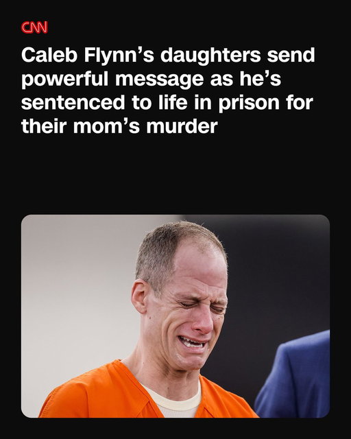 Minutes before he was sentenced Monday to life in prison for the murder of his wife, Caleb Flynn sobbed as his in-laws read letters written by his two daughters, asking him heartbreaking questions about their mother's death. https://t.co/ue4XcO2AK5 