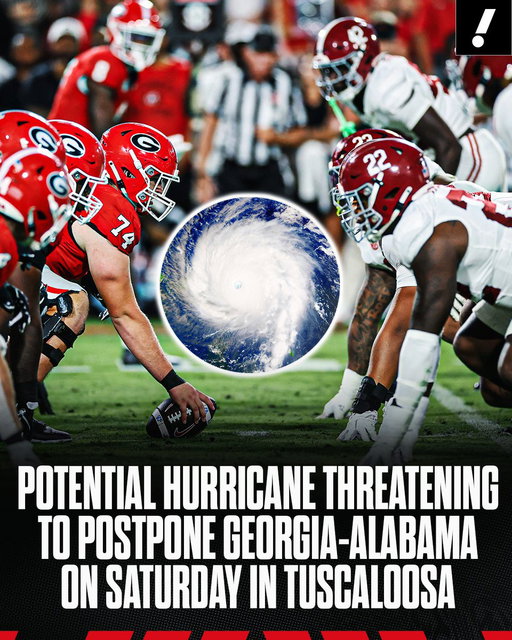 One of college football's most anticipated matchups between No. 2 Georgia and No. 6 Alabama is at risk with the potential development of Hurricane Isaias in the gulf.

Alabama-based meteorologist James Spann told https://t.co/MkxLmCNMW0's Michael Casagrandre that “The idea of moving the game, it’s on the table."

The game is scheduled to feature 'College GameDay' and is set to host President Donald Trump, who is planning to attend.