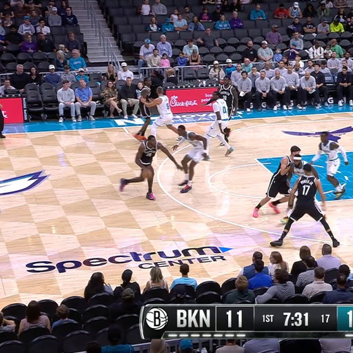 Julius from deep for his first preseason bucket! 🎯 