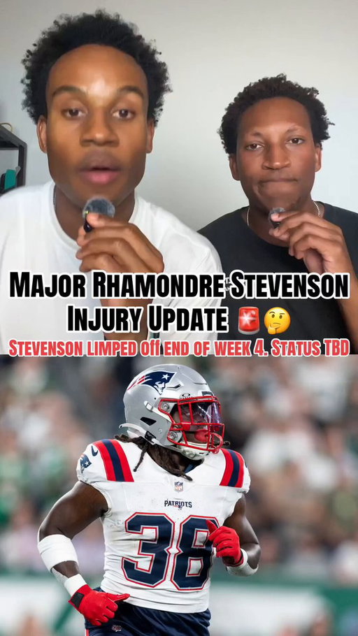 We hope it’s nothing, but follow to stay updated on Rhamondre’s practice status this week! #fantasyfootball #fantasyfootballtips #fantasyfootballadvice #rhamondrestevenson #treveyonhenderson 