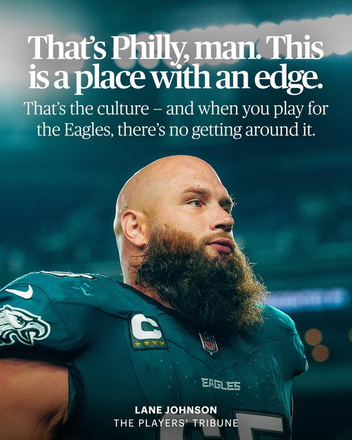 Two-time Super Bowl champion and six-time Pro Bowler Lane Johnson announced his retirement. In 2017, before the Eagles won their first Super Bowl, he wrote about Philadelphia: “I’ll never forget one game day in particular during my rookie season. I was on the team bus and we were heading to Lincoln Financial.

My head was still kind of spinning after being the No. 4 pick in the draft out of Oklahoma, via Grovetown, Texas.

There are a few notable differences between Philadelphia and Grovetown.

For starters, Grovetown has about 1.5 million fewer people than Philly (but somehow more pickup trucks). And we like our steak on a plate by itself, not on a hoagie roll smothered in Cheez Whiz.

But here’s where Philly and Grovetown are similar. In both places, everybody practices the exact same religion: football.

I’d already heard all the stories about Philly fans before I was ever drafted by the Eagles — how they threw snowballs at Santa Claus, and how St. Nick got off easy because, hey, at least it hadn’t been batteries. When I finally got here I realized a lot of that stuff is entirely overblown.

But I also learned there’s also a little bit of truth to it.

I still vividly remember being on that bus, as we got closer to the stadium, all these Eagles fans were lining the streets — hundreds, maybe even thousands of them — and they were all flipping us off.

Every fan basically went through the same sequence. They’d start by flipping us the bird and then they’d do a double take when they realized that it was in fact our bus and not the other team’s. Then they’d suddenly stop what they were doing, put on a huge smile and wave to us. It was frickin’ hilarious.

That’s Philly, man. This is a place with an edge. That’s the culture — and when you play for the Eagles, there’s no getting around it.

There was another time my rookie year when I flew my mom and my aunt up to Philly for our game against Dallas. I come from a football family, so I really wanted them to come away impressed by the atmosphere. I wanted to make sure that they got the full experience, so I told them to check out the tailgating scene outside of the stadium. So they did.

Anyway, several hours later, after the game is over, I leave the stadium, walk out of the players entrance and my mom and my aunt were nowhere to be found. I was half confused, half worried. Then I call my mom and I hear all this noise in the background.

They were still at the tailgate, more than a few drinks in. The game might have been over, but the party was not — even though we lost.

So I finally find them, slightly worse for wear, and as we start walking towards my car this random Cowboys fan starts mouthing off about how Philly sucks and the Eagles are trash — this and that. Now, fans are naturally entitled to their opinion, I respect that. But this guy clearly didn’t have a good sense of his surroundings. He continued to talk as we were walking away, and then out of nowhere, he gets clocked by someone wearing a McNabb jersey.

At least I think it was McNabb. Maybe Westbrook. But yeah, that happened.

I realized that if you want to be a Cowboys fan, that that’s something between you and your maker. But never be a Cowboys fan dumb enough to mouth off at an Eagles tailgate in Philly.” https://t.co/PmUKiaqqlL

@LaneJohnson65 | @Eagles | @OU_Football