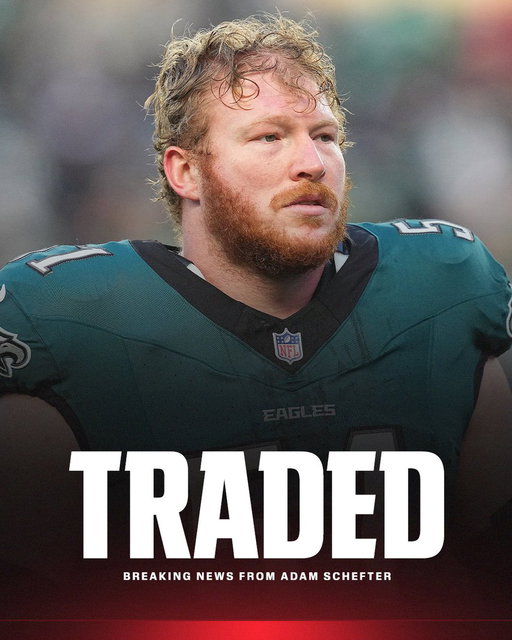 Trade: Eagles are sending two-time Pro Bowl center Cam Jurgens and a 2027 7th-round pick to the Ravens in exchange for a 2027 5th-round pick and a 2028 2nd-round pick, sources tell ESPN. 