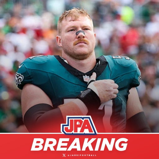 BREAKING: Eagles are sending Pro Bowl center Cam Jurgens and a 2027 7th-round pick to the Ravens in exchange for a 2027 5th-round pick and a 2028 2nd-round pick, per @AdamSchefter 