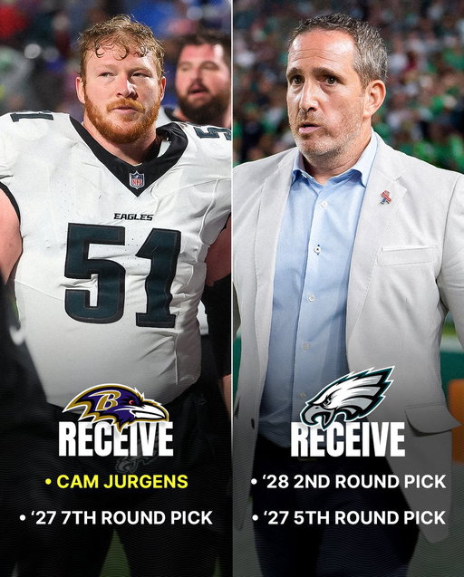 The Ravens have acquired Cam Jurgens 🚨

Baltimore gets their Tyler Linderbaum replacement...👀 