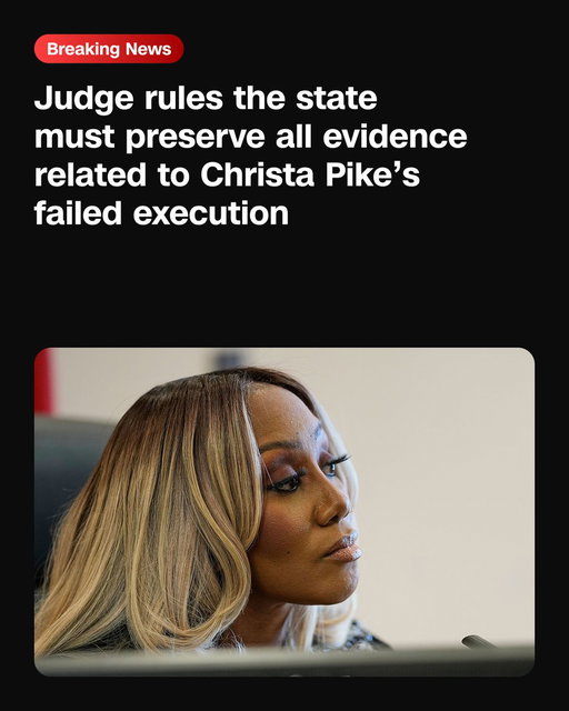 Judge orders evidence from Christa Pike's failed execution be preserved. Follow live updates. https://t.co/XnYbTqnPpF 