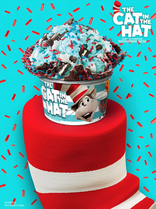 Giveaway Alert! We’ve teamed up with @catinthehatmovie to give away a chance to win a CAT IN THE HAT prize bundle!🎩✨ 
⠀⠀
One Grand Prize
🎬 Private hometown screening of The Cat in the Hat
🍦 $100 Cold Stone® gift card

Click the link in bio to enter! Good luck🩵
⠀⠀
Official rules: http://www.coldstonecreamery.com/sweepstakes
.
.
.
NO PURCHASE NECESSARY TO ENTER OR WIN. Sweepstakes begins on October 7, 2026 at 12:01 A.M. Scottsdale, Arizona time and ends November 7, 2026 at 11:59 PM Scottsdale, Arizona time. Open only to eligible, legal residents of the 50 United States and Washington D.C. who are 18 years or older. For Official Sweepstakes Rules and complete details, including participation instructions, odds of winning, prize details, restrictions, etc., please visit: http://www.coldstonecreamery.com/sweepstakes. Subject to all applicable federal, state, and local laws. Void where prohibited by law. Sponsored by Kahala Management, L.L.C., 9311 E. Via de Ventura, Scottsdale, AZ 85258. Warner Bros. Entertainment Inc., Dr. Seuss Enterprises, L.P., Instagram, and Facebook, and each of their parents, subsidiaries, and affiliates, are not responsible for the promotion, administration, or execution of this Sweepstakes. 

©2026 Kahala Franchising, L.L.C. Cold Stone Creamery® is a registered trademark of Kahala Franchising, L.L.C. All other marks are the property of their respective owners. All Rights Reserved. 
The Cat in the Hat © 2026 Warner Bros. Ent.  All Rights Reserved.

🎬See THE CAT IN THE HAT only in theaters November 6. #TheCatinTheHat